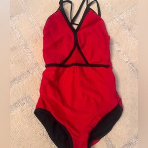 FIVE DANCEWEAR red black PA petite adult
